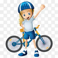 女孩与自行车-空若网 女孩与自行车-空若网