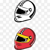 手绘赛车头盔矢量图-空若网 手绘赛车头盔矢量图-空若网