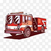 矢量消防车-空若网 矢量消防车-空若网