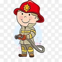 手绘消防员图片-空若网 手绘消防员图片-空若网