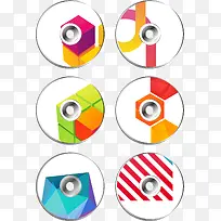 彩色商务矢量光盘素材VI-空若网 彩色商务矢量光盘素材VI-空若网