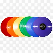 彩色手绘光盘装饰-空若网 彩色手绘光盘装饰-空若网