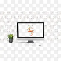 电脑盆栽背景-空若网 电脑盆栽背景-空若网