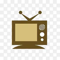 棕色卡通电视收音机-空若网 棕色卡通电视收音机-空若网