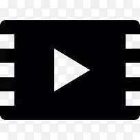 播放按钮在胶片图标-空若网 播放按钮在胶片图标-空若网