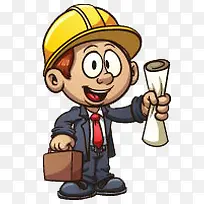 卡通建筑工头-空若网 卡通建筑工头-空若网