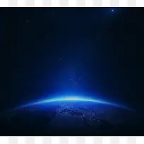时尚神秘蓝色地平线光效-空若网 时尚神秘蓝色地平线光效-空若网