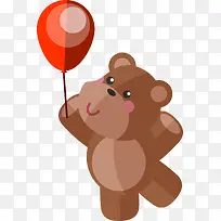 扁平化泰迪熊矢量素材-空若网 扁平化泰迪熊矢量素材-空若网