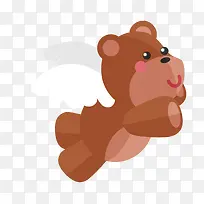 扁平化泰迪熊矢量素材-空若网 扁平化泰迪熊矢量素材-空若网