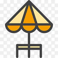太阳伞图标-空若网 太阳伞图标-空若网