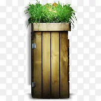 创意室外盆景小草-空若网 创意室外盆景小草-空若网