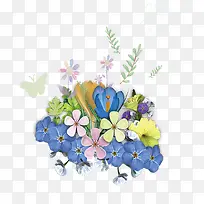 手绘画花朵装饰设计-空若网 手绘画花朵装饰设计-空若网