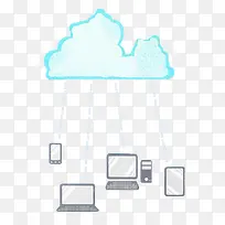 手绘云数据传输-空若网 手绘云数据传输-空若网