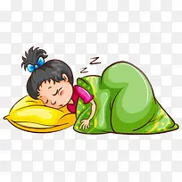 睡觉的小女孩-空若网 睡觉的小女孩-空若网