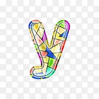 彩色玻璃字母y-空若网 彩色玻璃字母y-空若网