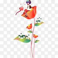 卡通鲜花-空若网 卡通鲜花-空若网