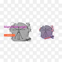 人类起源扁平矢量素材-空若网 人类起源扁平矢量素材-空若网