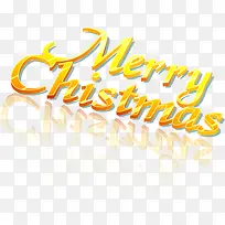黄色圣诞快乐花体字母-空若网 黄色圣诞快乐花体字母-空若网