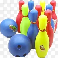 彩色可爱卡通保龄球-空若网 彩色可爱卡通保龄球-空若网