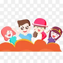 扁平化卡通形象素材-空若网 扁平化卡通形象素材-空若网