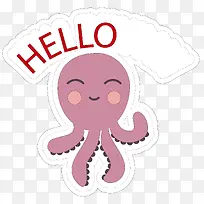 卡通章鱼标签设计-空若网 卡通章鱼标签设计-空若网