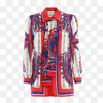 印花粘胶混纺衬衫-空若网 印花粘胶混纺衬衫-空若网