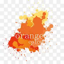 橙色飞溅色块设计-空若网 橙色飞溅色块设计-空若网