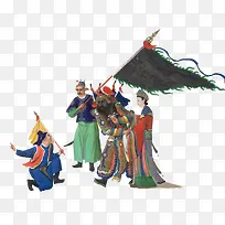 中国戏剧插画-空若网 中国戏剧插画-空若网