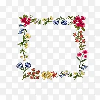 彩色花卉菜单花边-空若网 彩色花卉菜单花边-空若网