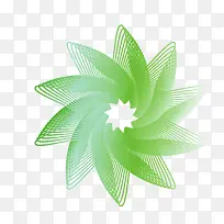 矢量绿色网格圆形对称图案-空若网 矢量绿色网格圆形对称图案-空若网