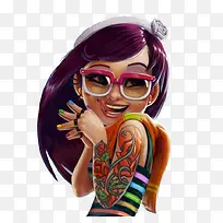 cg�廭��Ƥ��Ů-������