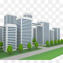 手绘居民小区素材-空若网 手绘居民小区素材-空若网