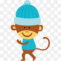 卡通猴子矢量-空若网 卡通猴子矢量-空若网