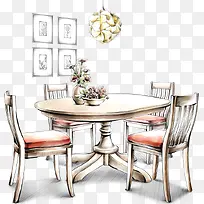 手绘中式餐厅效果图-空若网 手绘中式餐厅效果图-空若网