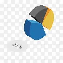 圆形饼状信息图表-空若网 圆形饼状信息图表-空若网