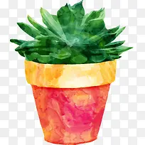 手绘盆栽-空若网 手绘盆栽-空若网