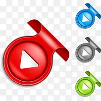 矢量立体按钮角标-空若网 矢量立体按钮角标-空若网