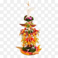 水果多层造型天鹅-空若网 水果多层造型天鹅-空若网