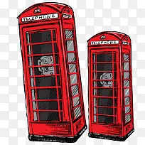电话亭伦敦PNG矢量素材-空若网 电话亭伦敦PNG矢量素材-空若网