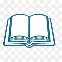 矢量卡通打开的书本-空若网 矢量卡通打开的书本-空若网
