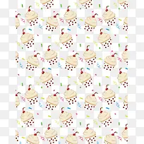 奶油杯子蛋糕背景-空若网 奶油杯子蛋糕背景-空若网