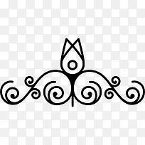 花卉图案与一朵花上的螺旋对称图标-空若网 花卉图案与一朵花上的螺旋对称图标-空若网