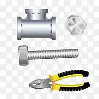 矢量金属螺丝螺母-空若网 矢量金属螺丝螺母-空若网