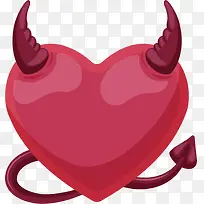 情人节红色恶魔爱心-空若网 情人节红色恶魔爱心-空若网