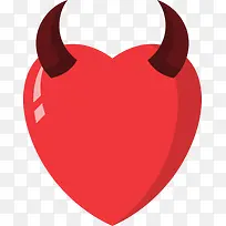情人节红色恶魔爱心-空若网 情人节红色恶魔爱心-空若网