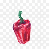蜡笔画矢量辣椒-空若网 蜡笔画矢量辣椒-空若网