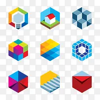 魔方图标矢量素材-空若网 魔方图标矢量素材-空若网