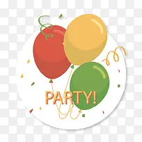 矢量生日派对-空若网 矢量生日派对-空若网
