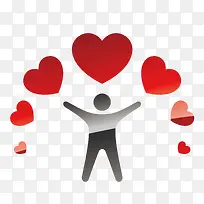 卡通慈善献爱心关爱矢量元素-空若网 卡通慈善献爱心关爱矢量元素-空若网