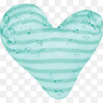 薄荷绿条纹爱心-空若网 薄荷绿条纹爱心-空若网